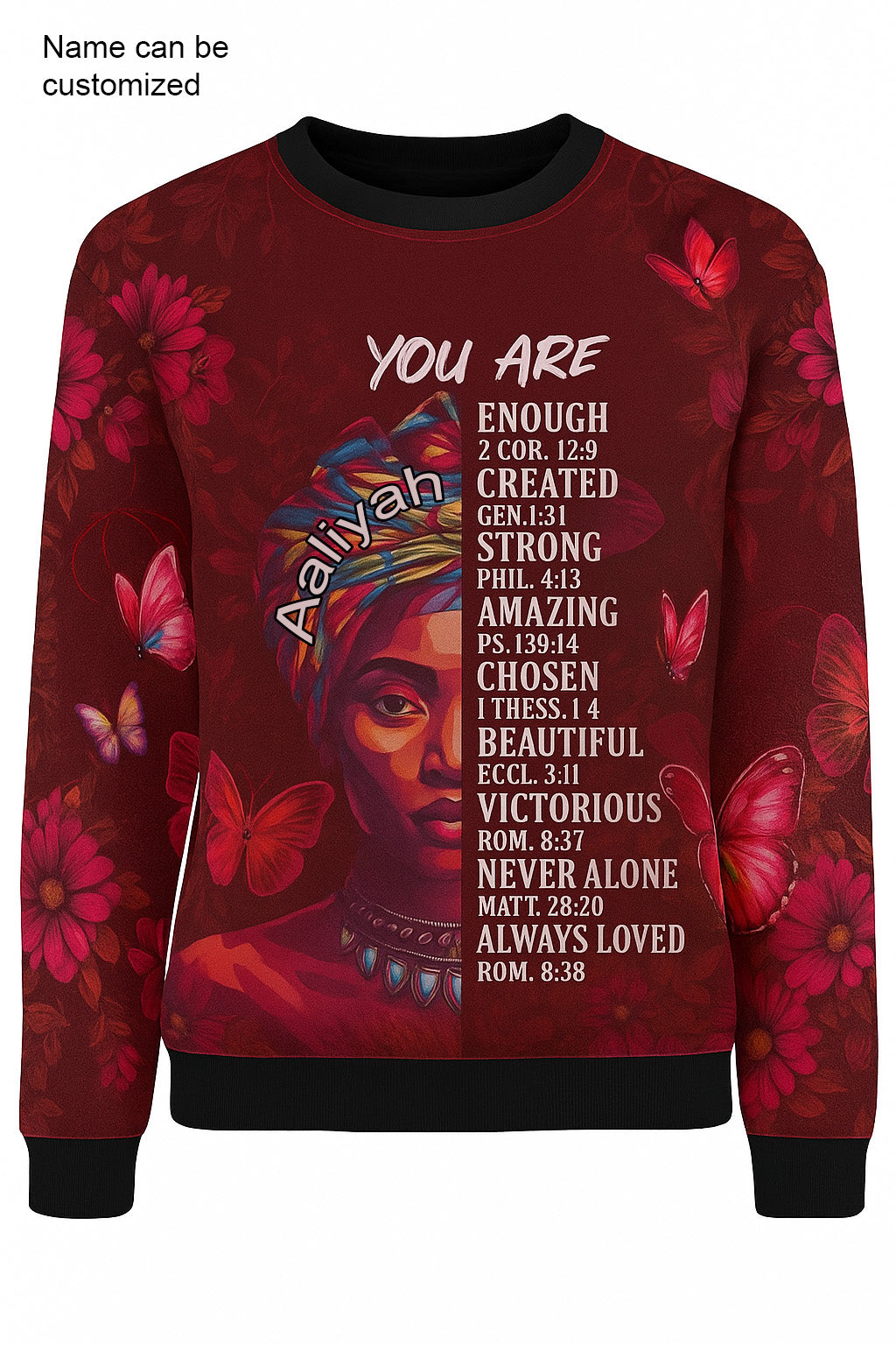 EmpowerHer – You Are Enough Sweater - Red