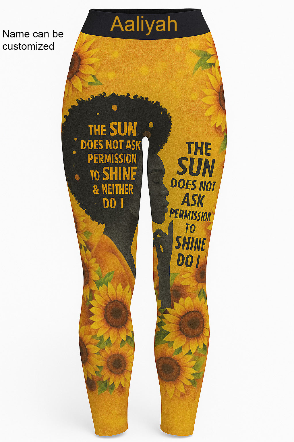 EmpowerHer – Shine Without Permission Leggings