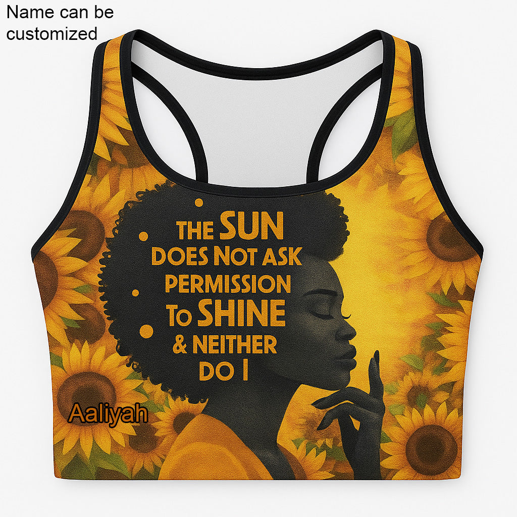 EmpowerHer – Shine Without Permission Sports Bra