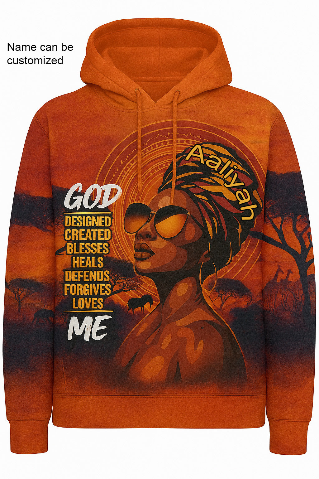 EmpowerHer – Divine Flame Hoodie