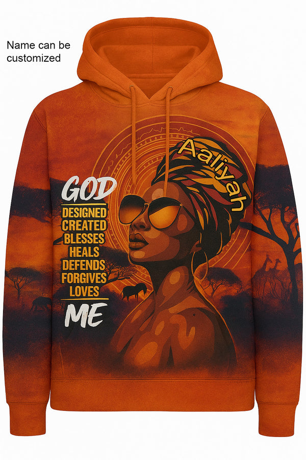 EmpowerHer – Divine Flame Hoodie