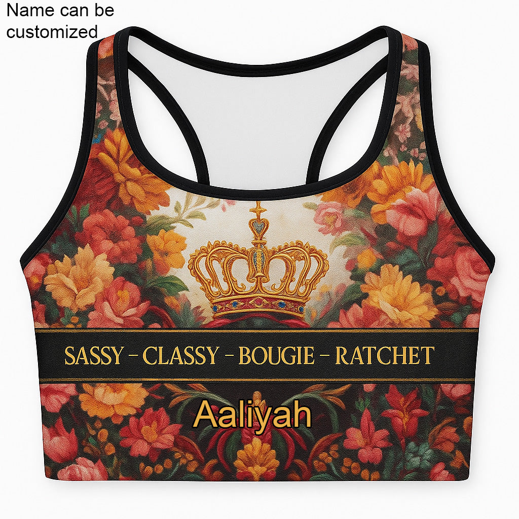EmpowerHer – Sassy Classy Crown Sports Bra