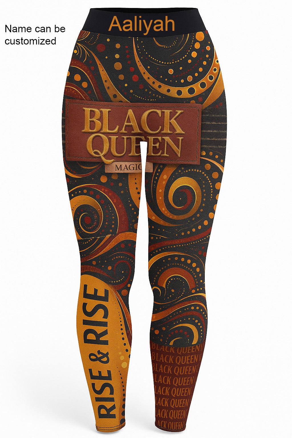EmpowerHer – Black Queen Magic Leggings