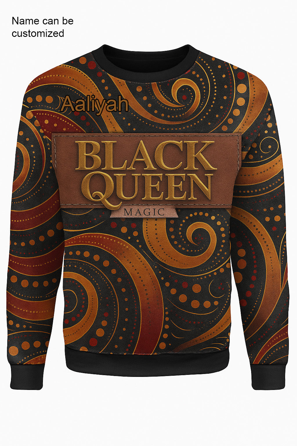 EmpowerHer – Black Queen Magic Sweater