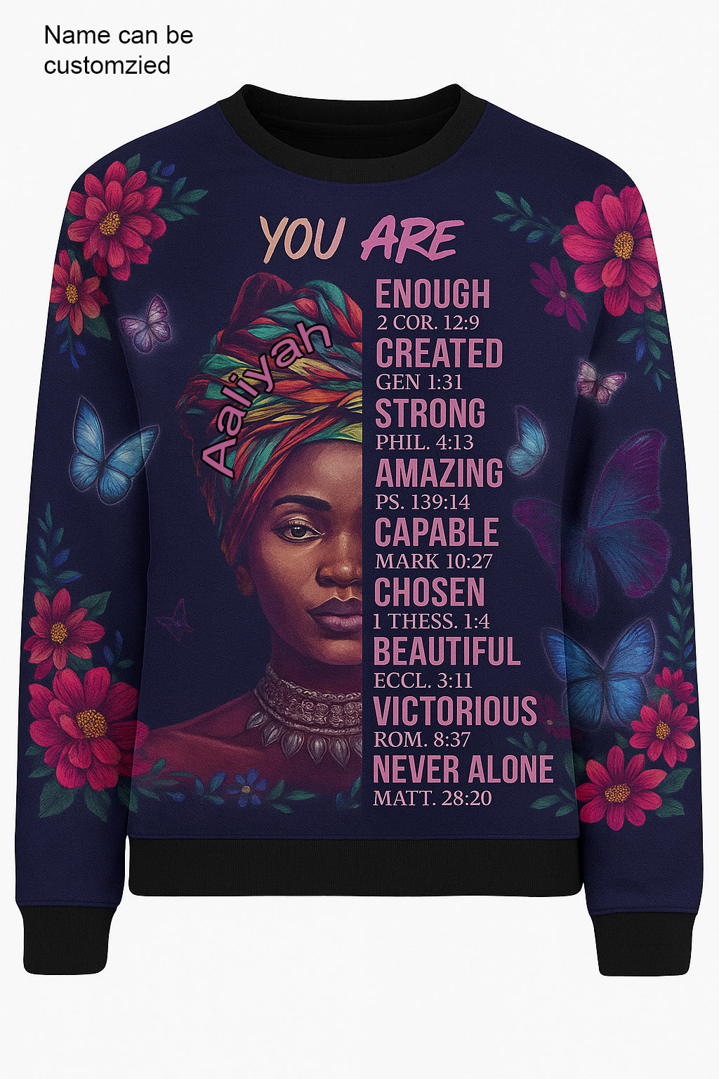 EmpowerHer – You Are Enough Sweater - Blue