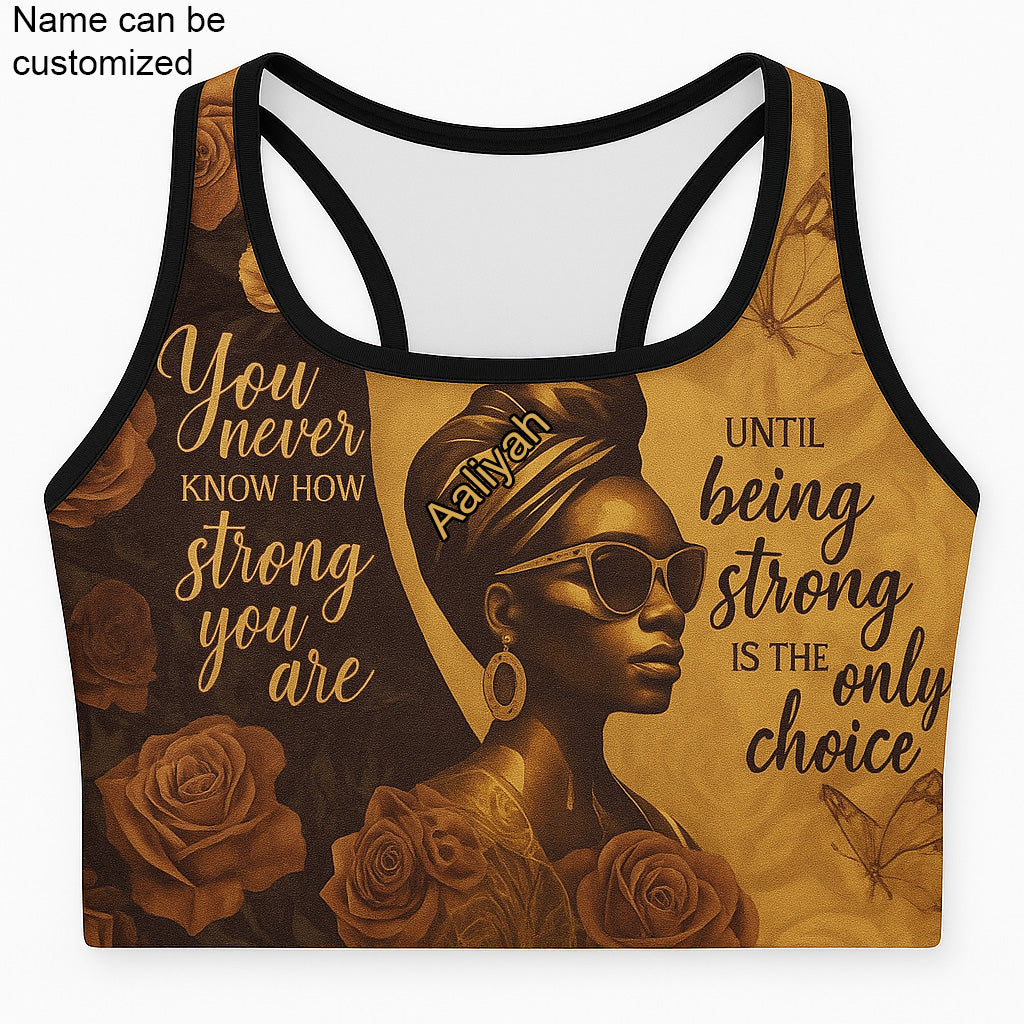 EmpowerHer – Strong Woman Sports Bra