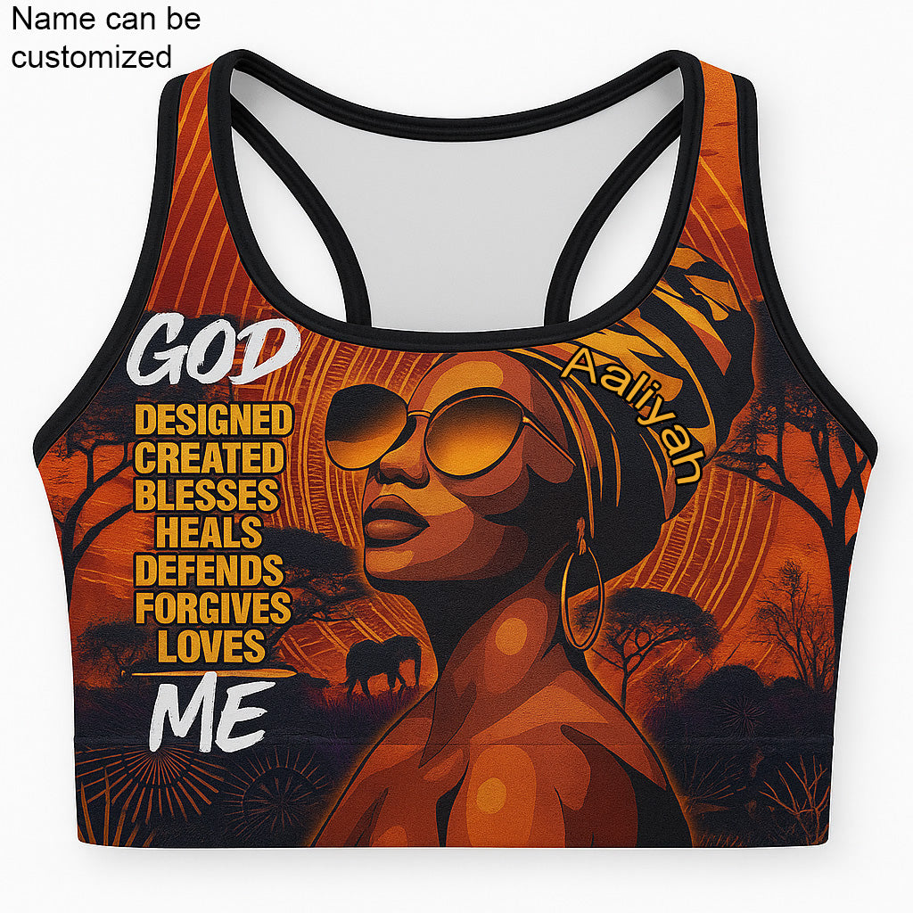 EmpowerHer – Divine Flame Sports Bra