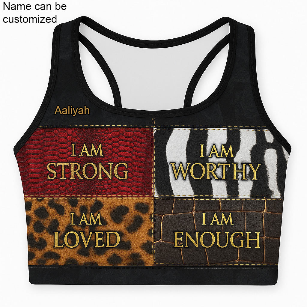EmpowerHer – Worthy & Loved Sports Bra