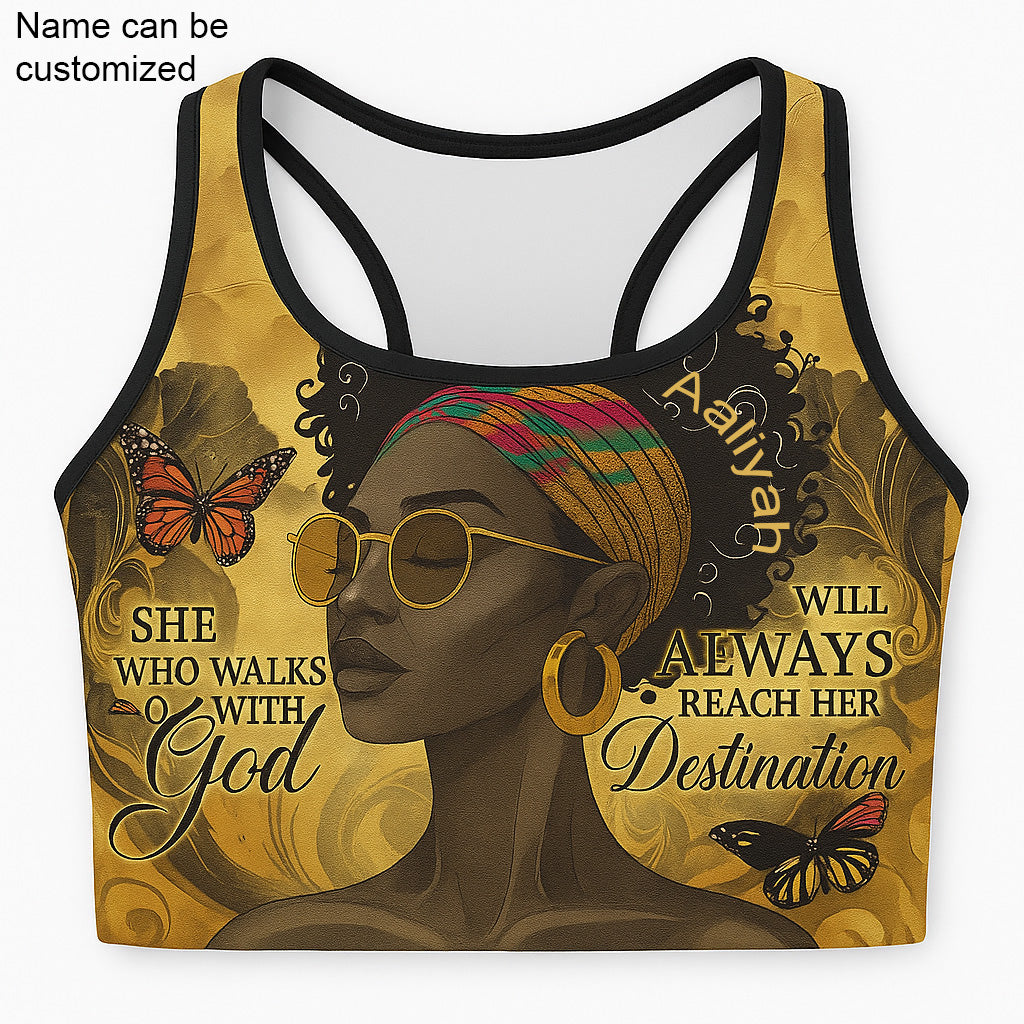 EmpowerHer – Walk with God Sports Bra
