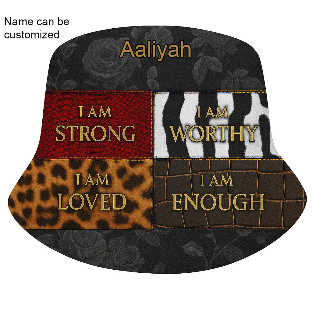 EmpowerHer – Worthy & Loved Bucket Hat