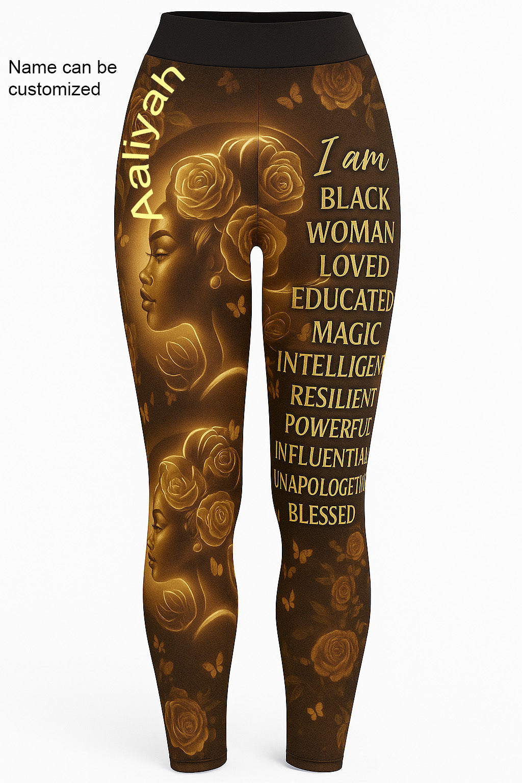 EmpowerHer – Black Woman Magic Leggings