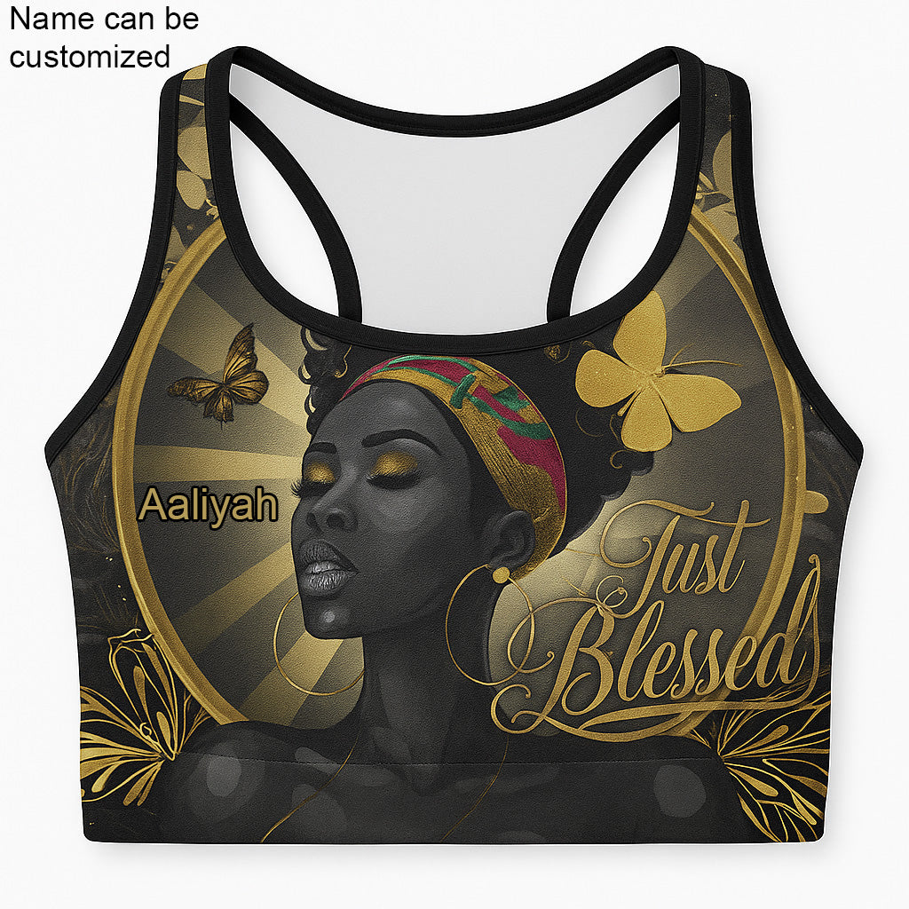 EmpowerHer – Just Blessed Sports Bra