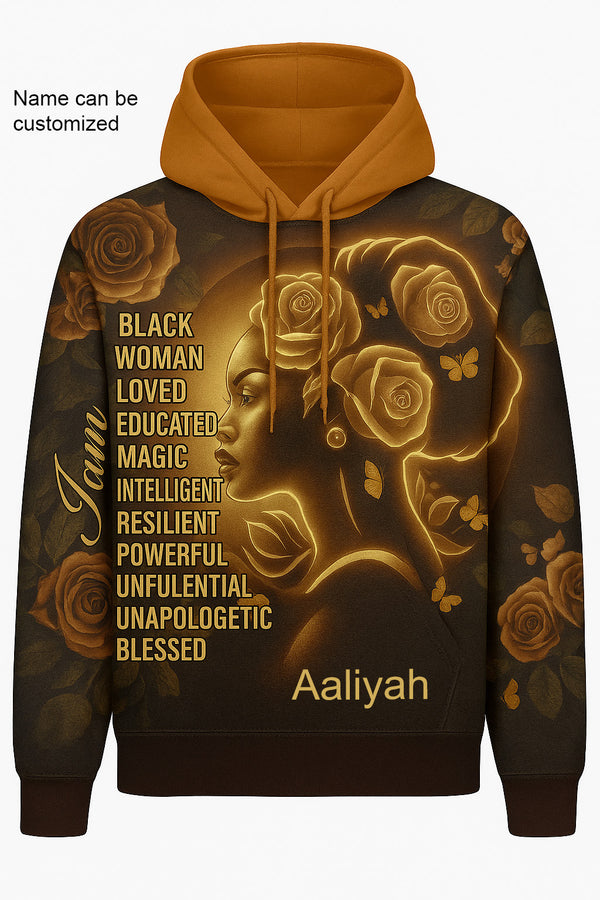 EmpowerHer – Black Woman Magic Hoodie