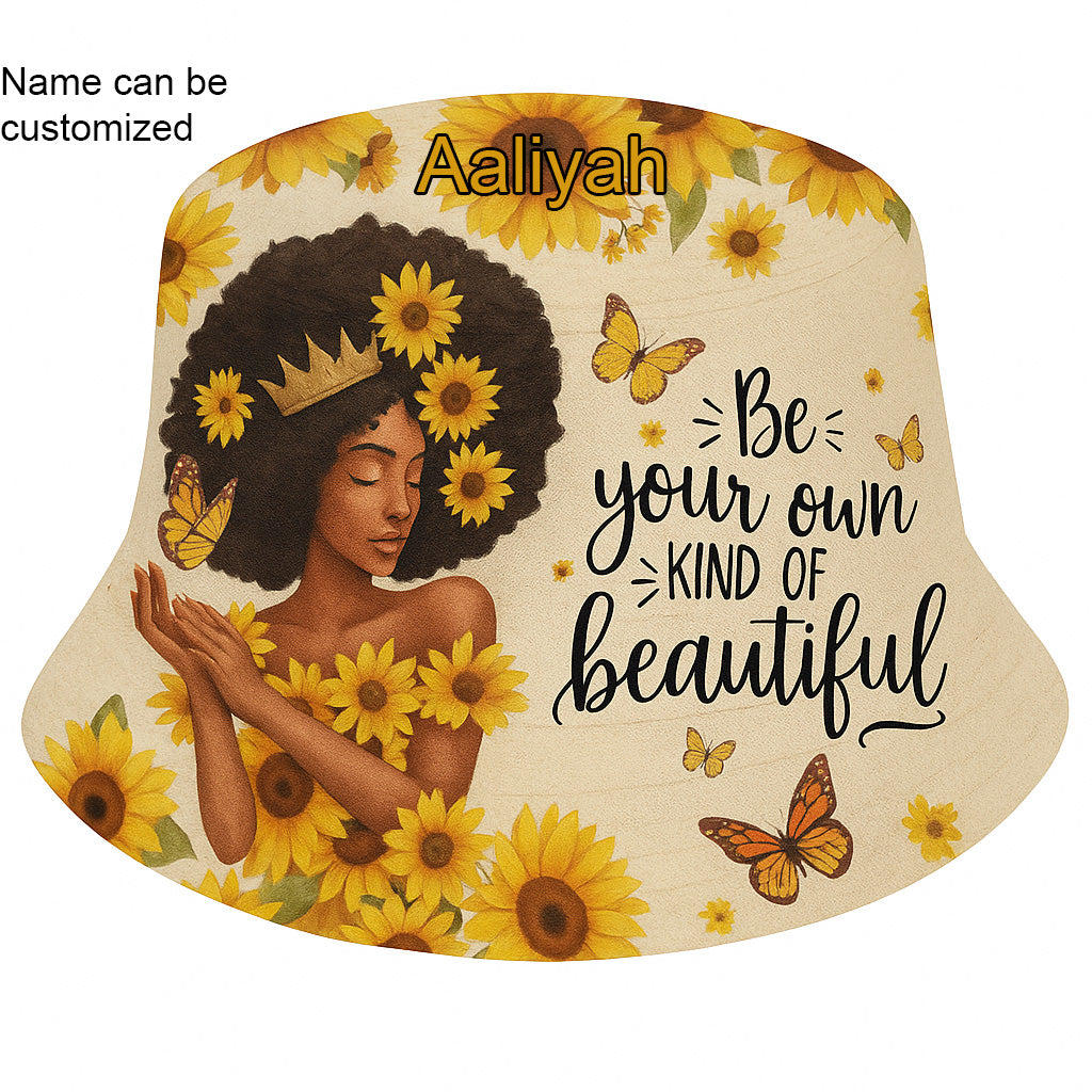 EmpowerHer – Beautiful Sunflower Queen Bucket Hat