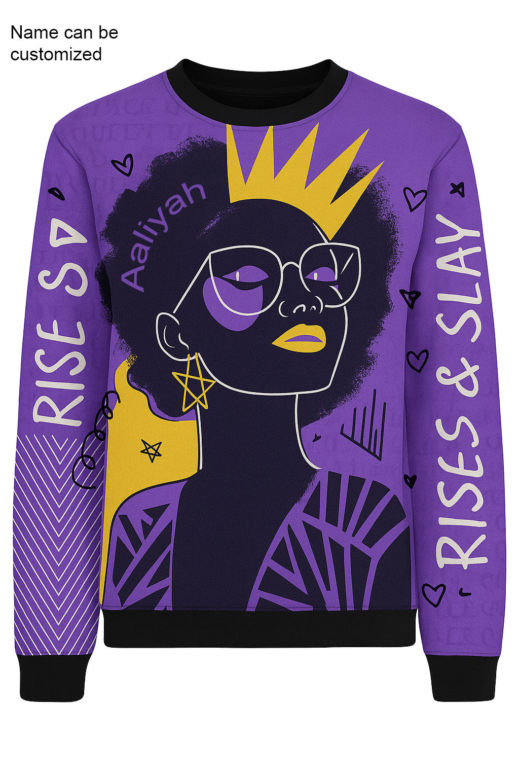 Crowned Power Purple Sweater