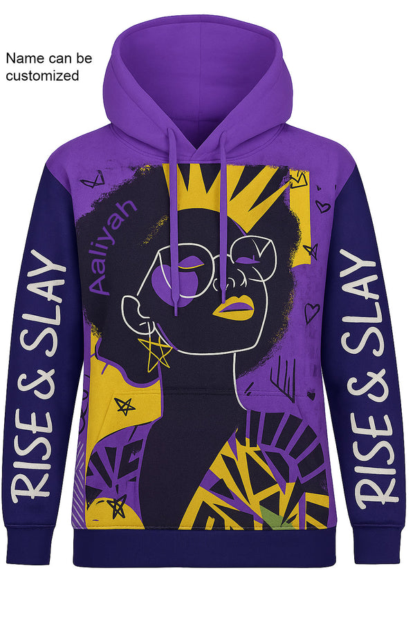 Crowned Power Purple Hoodie