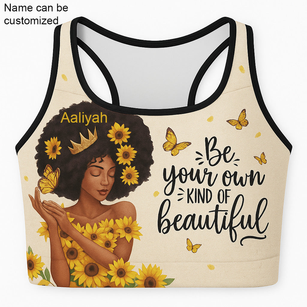 EmpowerHer – Beautiful Sunflower Queen Sports Bra