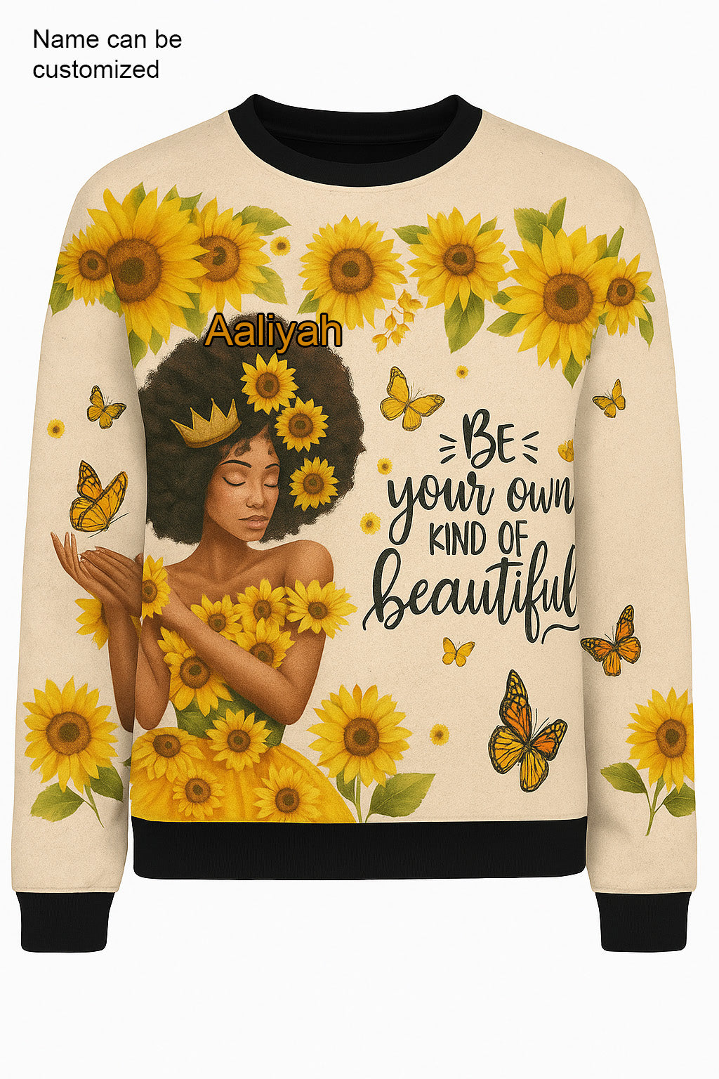 EmpowerHer – Beautiful Sunflower Queen Sweater