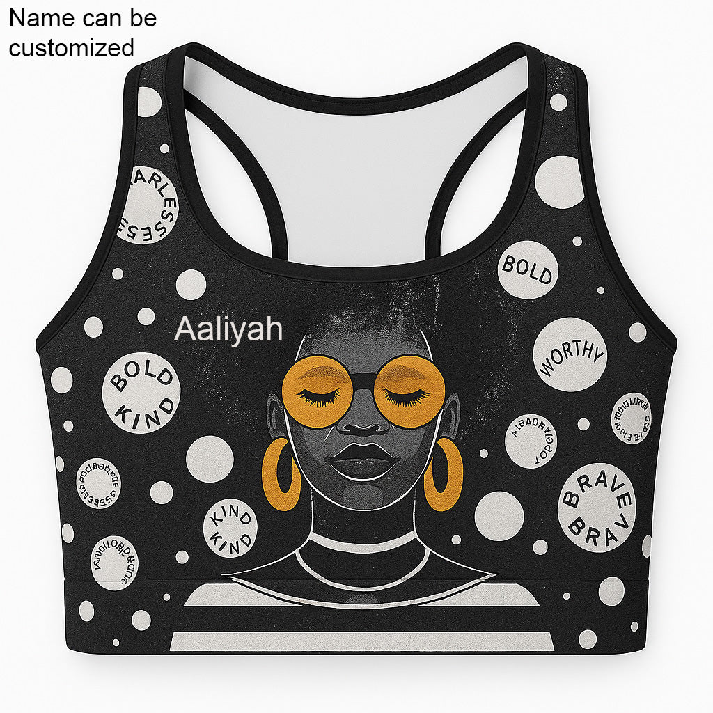 EmpowerHer – Melanin Power Sports Bra