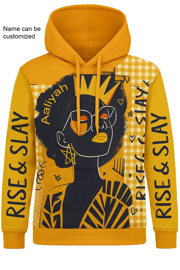 Crowned Power White Gold Hoodie