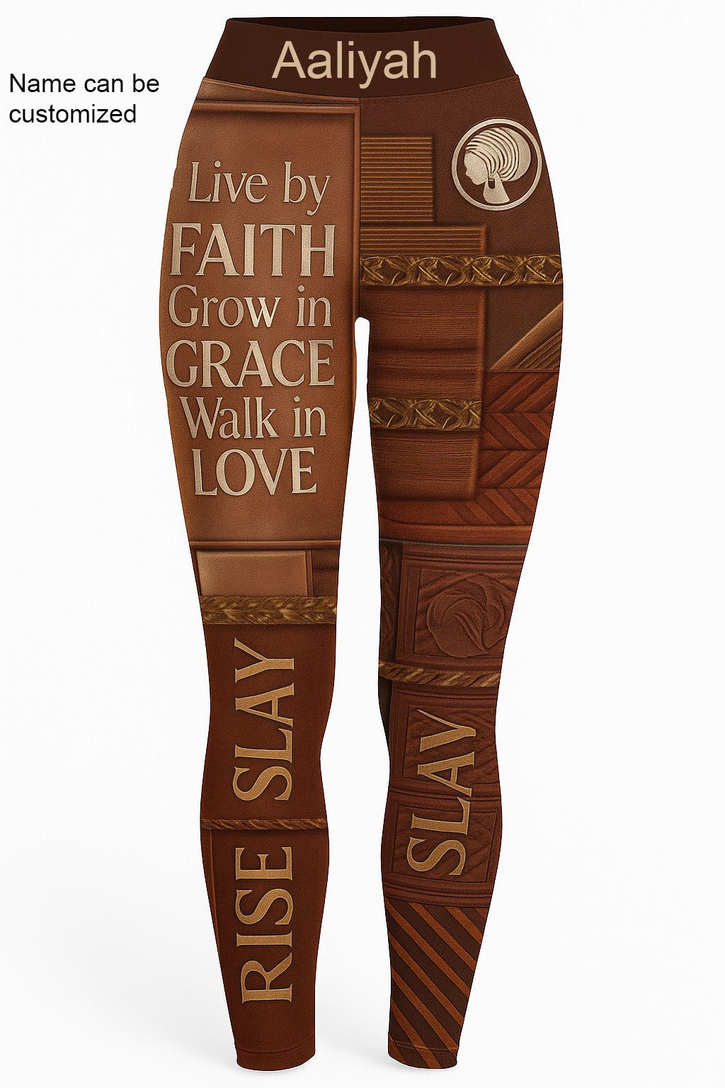EmpowerHer – Faith Grace Love Leggings