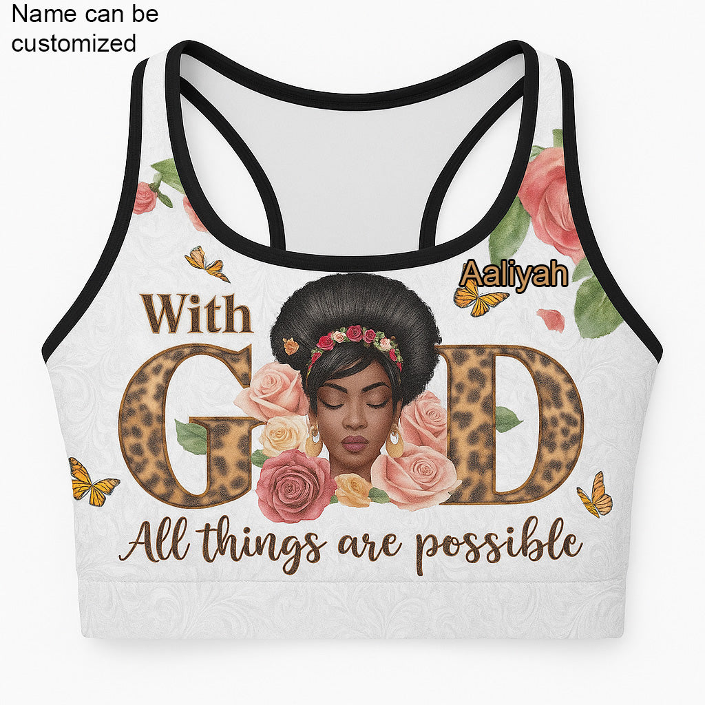 EmpowerHer – All Things Are Possible Sports Bra