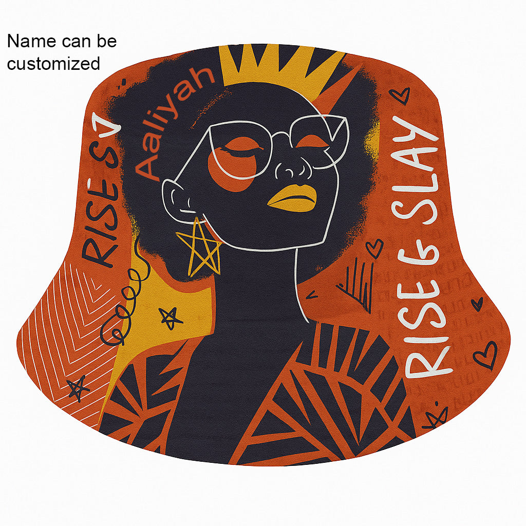 Crowned Power Orange Bucket Hat