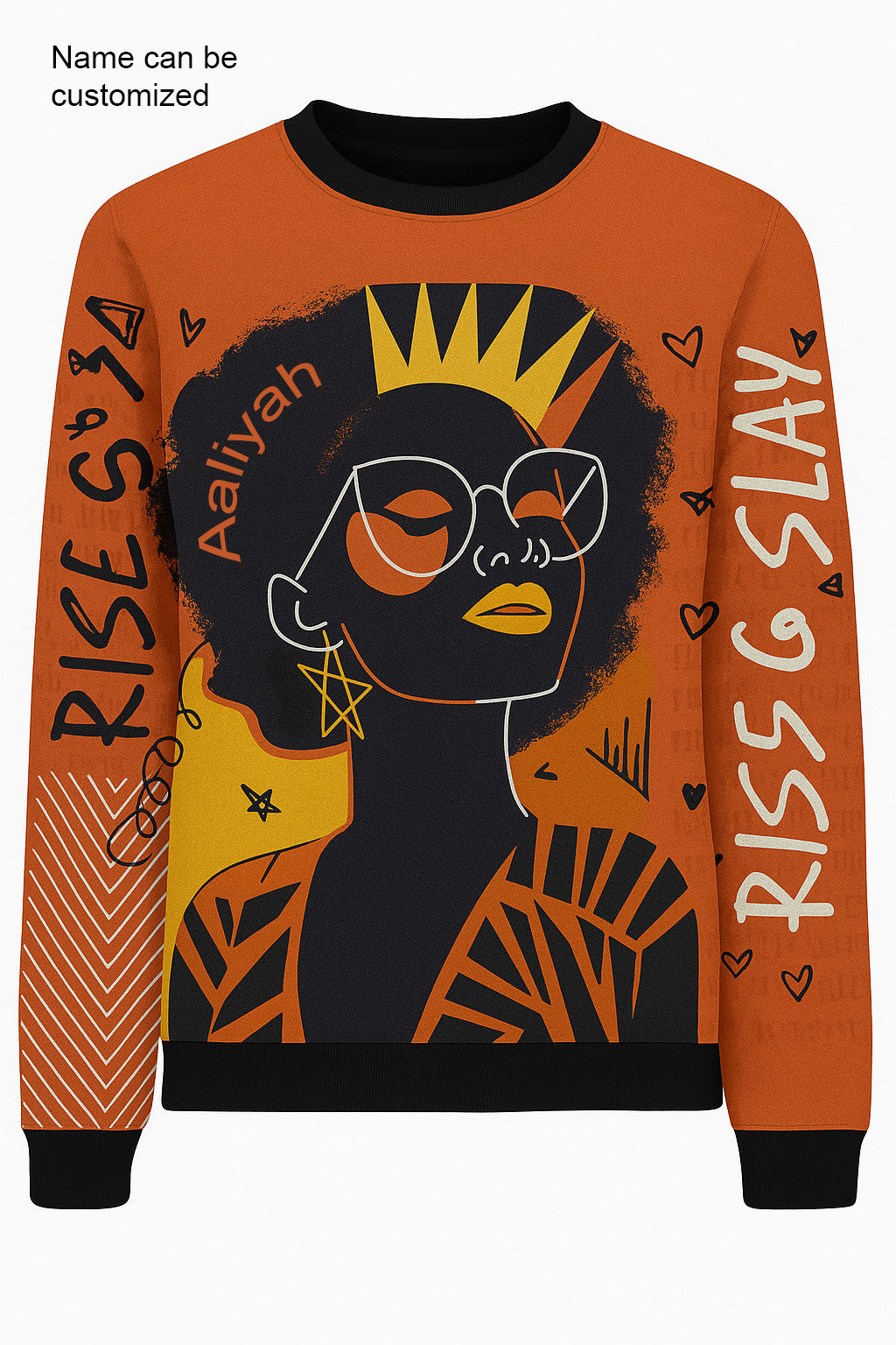 Crowned Power Orange Sweater