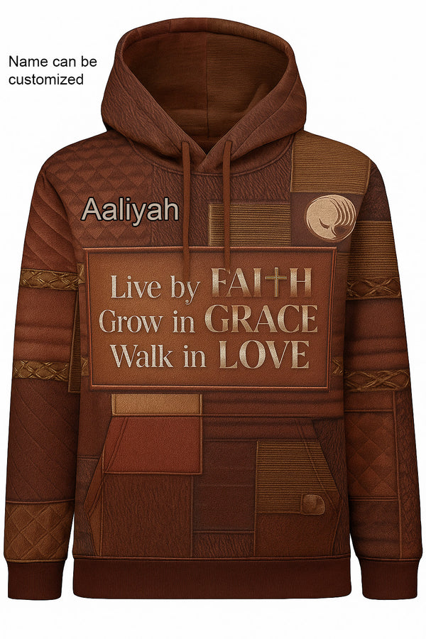 EmpowerHer – Faith Grace Love Hoodie
