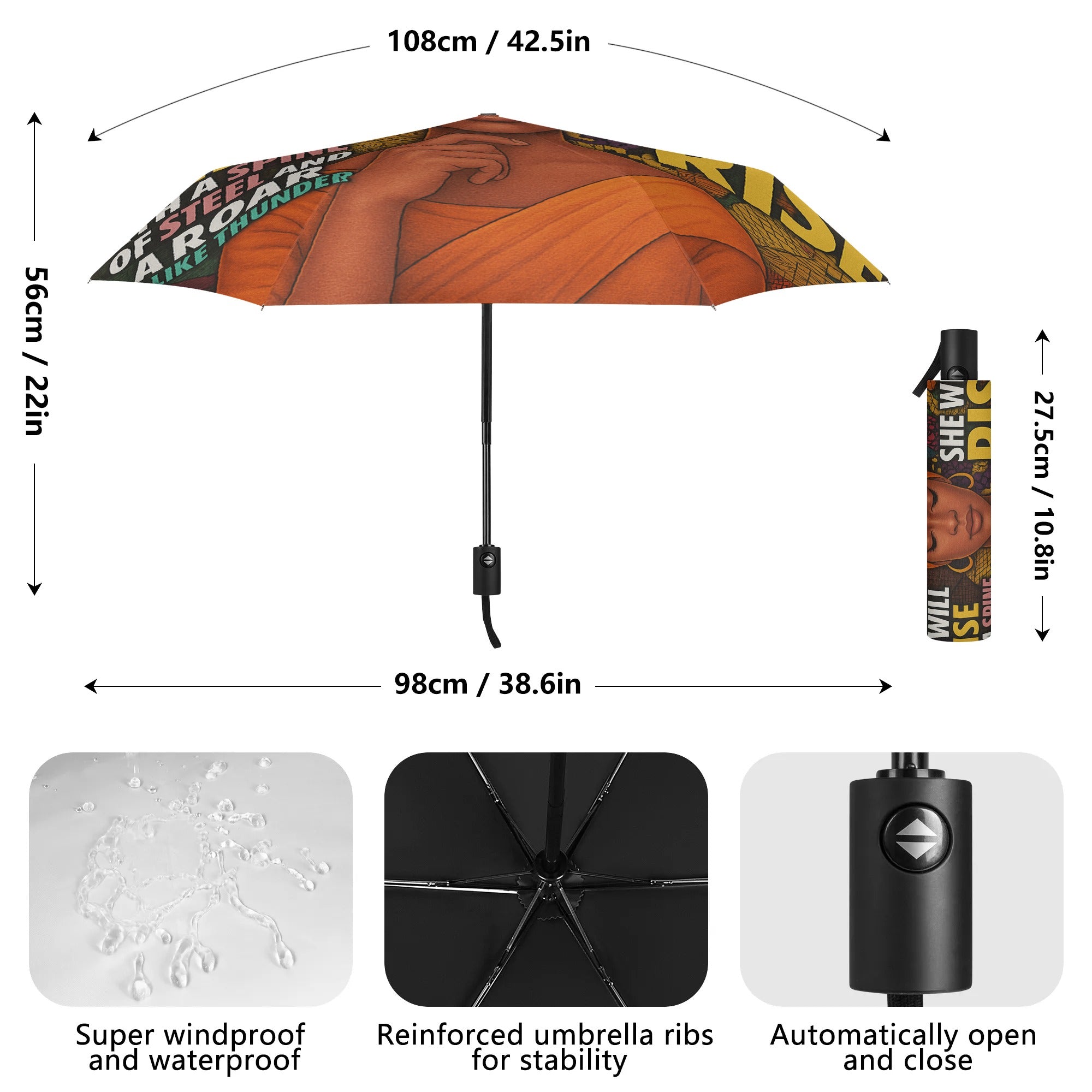 HerMelanique Thundara Umbrella